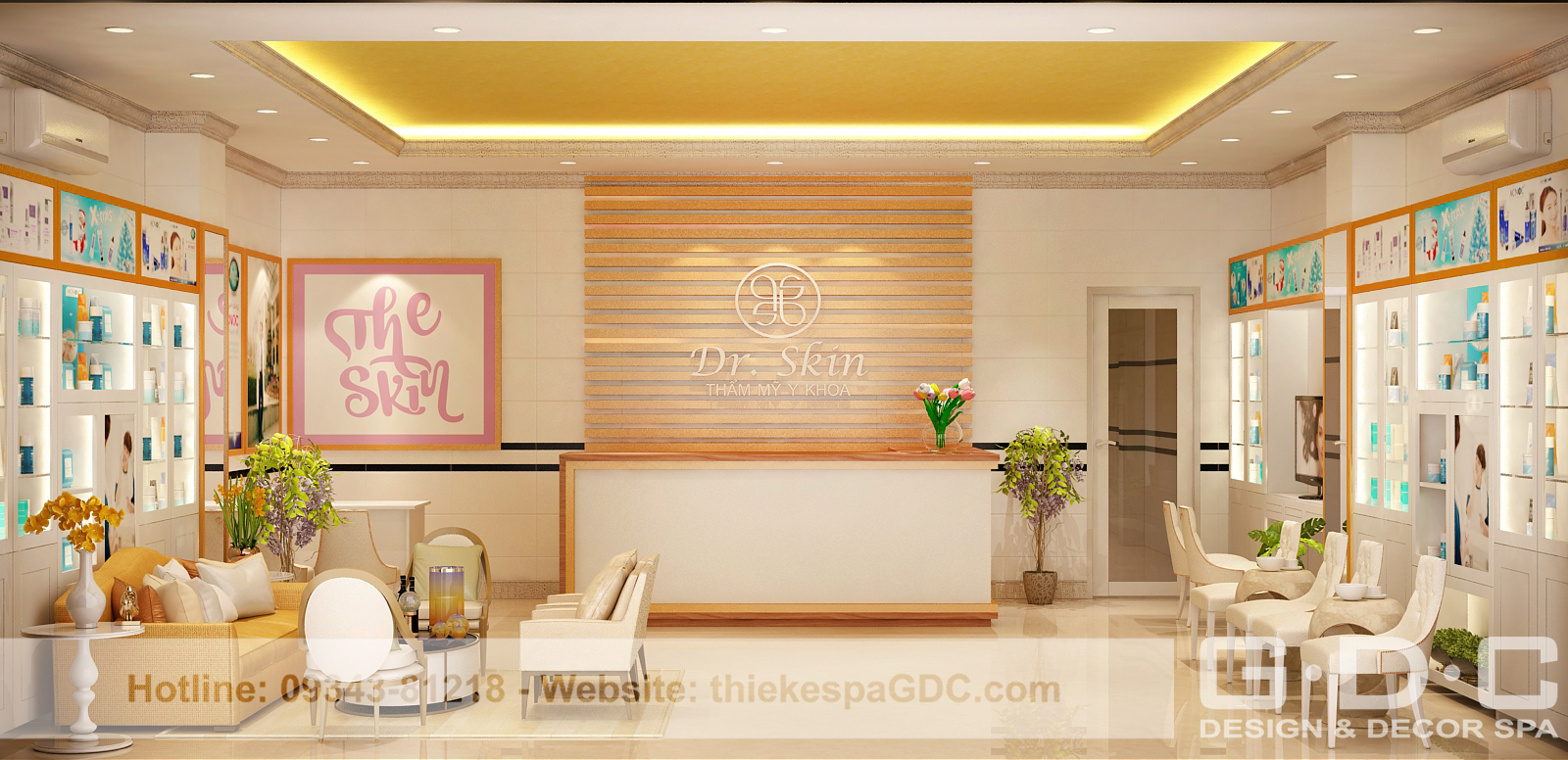 Thiết kế thẩm mỹ viện Dr Skin - 1