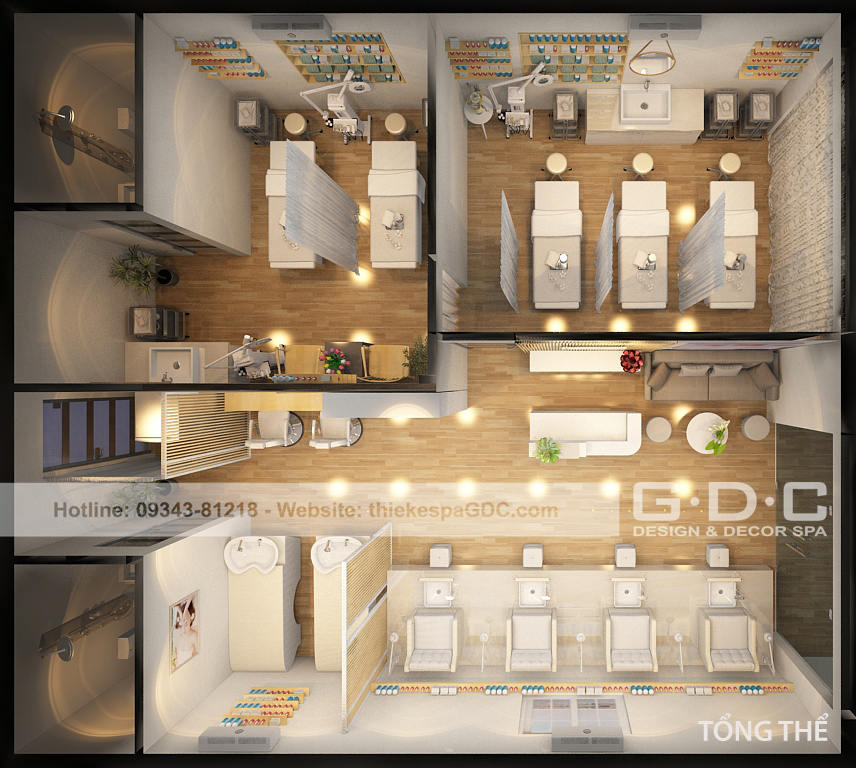 Thiết kế tiệm nail Wonderoom - 4