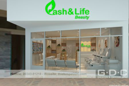 Thiết kế tiệm nail Lash & Life 
